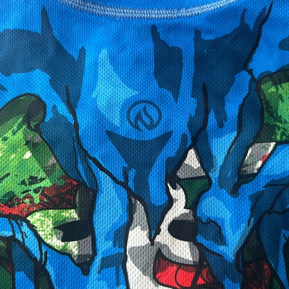 Authentic INKnBURN Women's Zombie Short Sleeve Tech Shirt Sz 2XL! - Picture 5 of 5